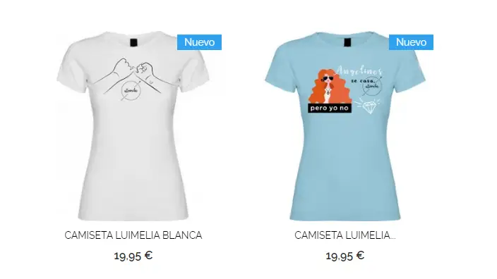 Camisetas de '#Luimelia'