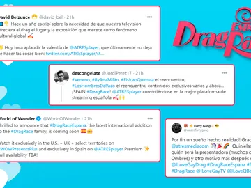 La gran repercusión en redes sociales ante la llegada de 'Drag Race' a ATRESplayer Premium La gran repercusión en redes sociales ante la llegada de 'Drag Race' a ATRESplayer Premium