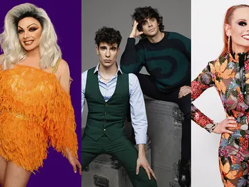 Supremme de Luxe, presentadora y Javier Calvo, Javier Ambrossi y Ana Locking, jurado de 'Drag Race España' en ATRESplayer PREMIUM Supremme de Luxe, presentadora y Javier Calvo, Javier Ambrossi y Ana Locking, jurado de 'Drag Race España' en ATRESplayer PREMIUM