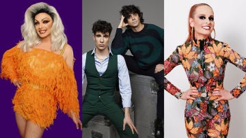 Supremme de Luxe, presentadora y Javier Calvo, Javier Ambrossi y Ana Locking, jurado de 'Drag Race España' en ATRESplayer PREMIUM