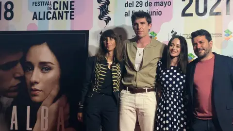 Presentación de 'Alba' en el Festival de Internacional de Cine de Alicante Con Elena Rivera y Eric Masip