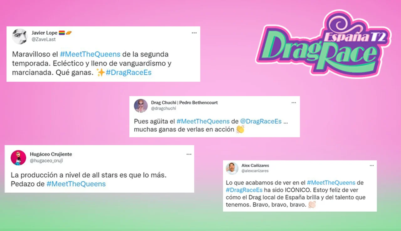 Así han reaccionado los fans de 'Drag Race' a la llegada de las reinas al 'Meet The Queens'