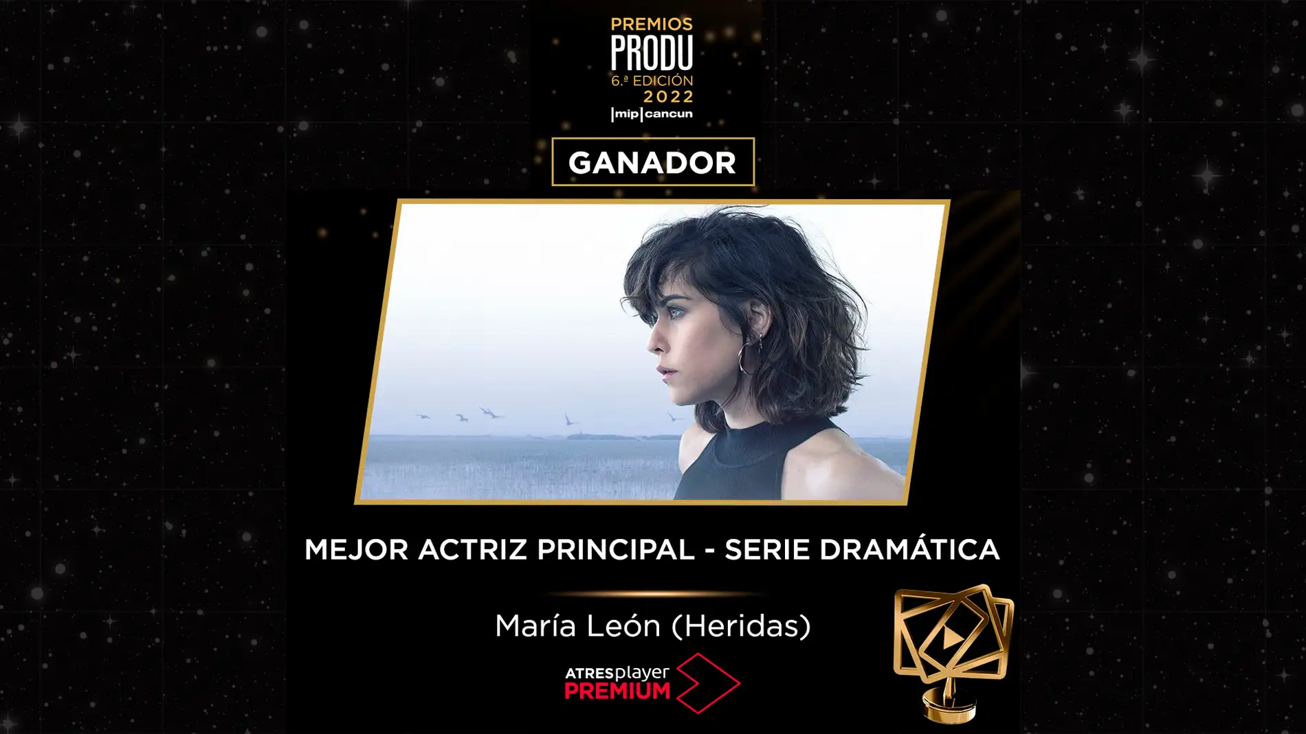María León, Mejor Actriz de Serie Dramática por &#39;Heridas&#39; en los Premios PRODU 2022