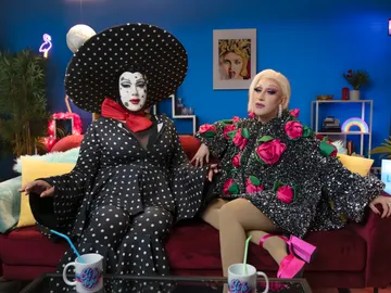 Samantha Ballentines y Estrella Xtravaganza en el séptimo programa de 'Sí lo digo' Samantha Ballentines y Estrella Xtravaganza en el séptimo programa de 'Sí lo digo'