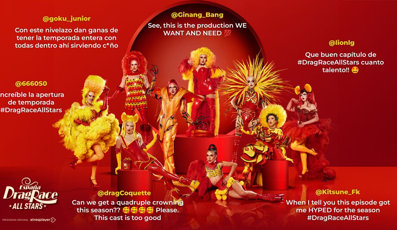 Drag Race Espa&ntilde;a All Stars arrasa en redes y se convierte en el mejor estreno de la franquicia en atresplayer