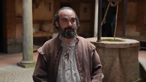 Óscar Rabadán es Sancho en Beguinas El padre de Lebrín y Juana, interpretado por Óscar Rabadán