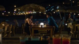 Esteban y Marta tomando algo en Tenerife