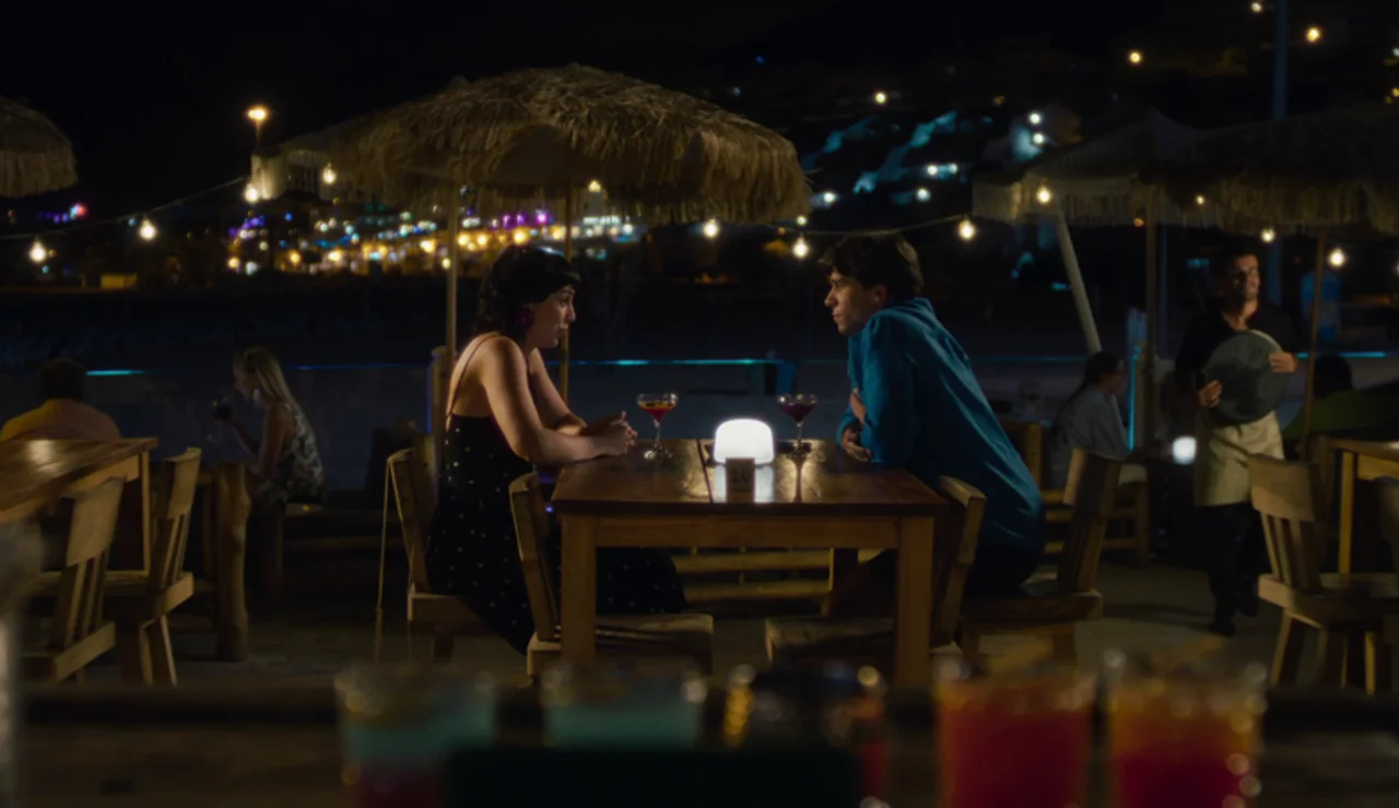 Esteban y Marta tomando algo en Tenerife