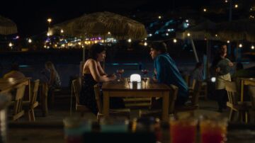 Esteban y Marta tomando algo en Tenerife