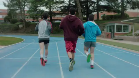 Gervasio y sus compañeros durante sus entrenamientos en el CAR Gervasio y sus compañeros durante sus entrenamientos en el CAR
