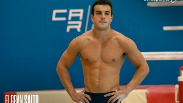 &Oacute;scar Casas durante una escena de El Gran Salto