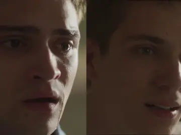Carlos y Álvaro cuando escuchan la sentencia del juez en el segundo capítulo de Mar Afuera Carlos y Álvaro cuando escuchan la sentencia del juez en el segundo capítulo de Mar Afuera