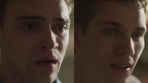Carlos y Álvaro cuando escuchan la sentencia del juez en el segundo capítulo de Mar Afuera Carlos y Álvaro cuando escuchan la sentencia del juez en el segundo capítulo de Mar Afuera