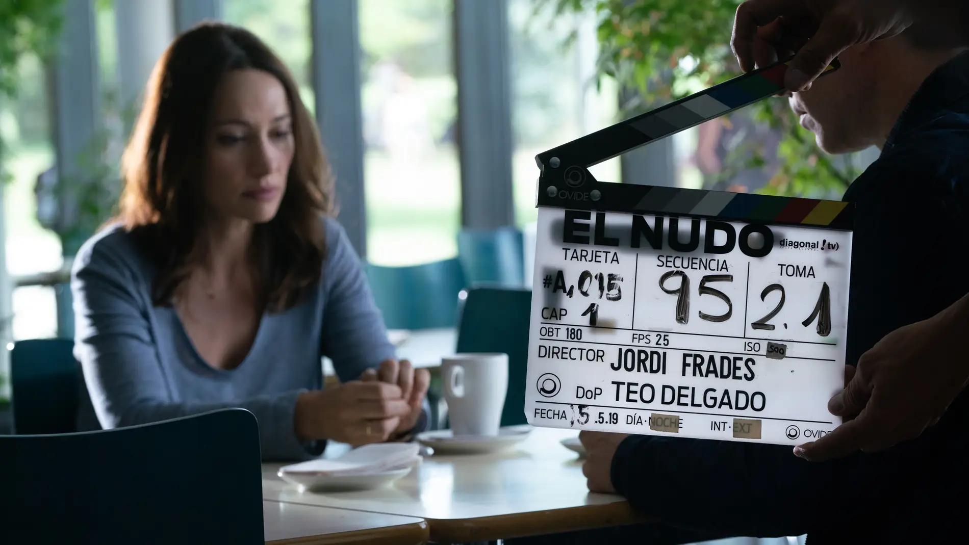 Natalia Verbeke en el rodaje de 'El Nudo'