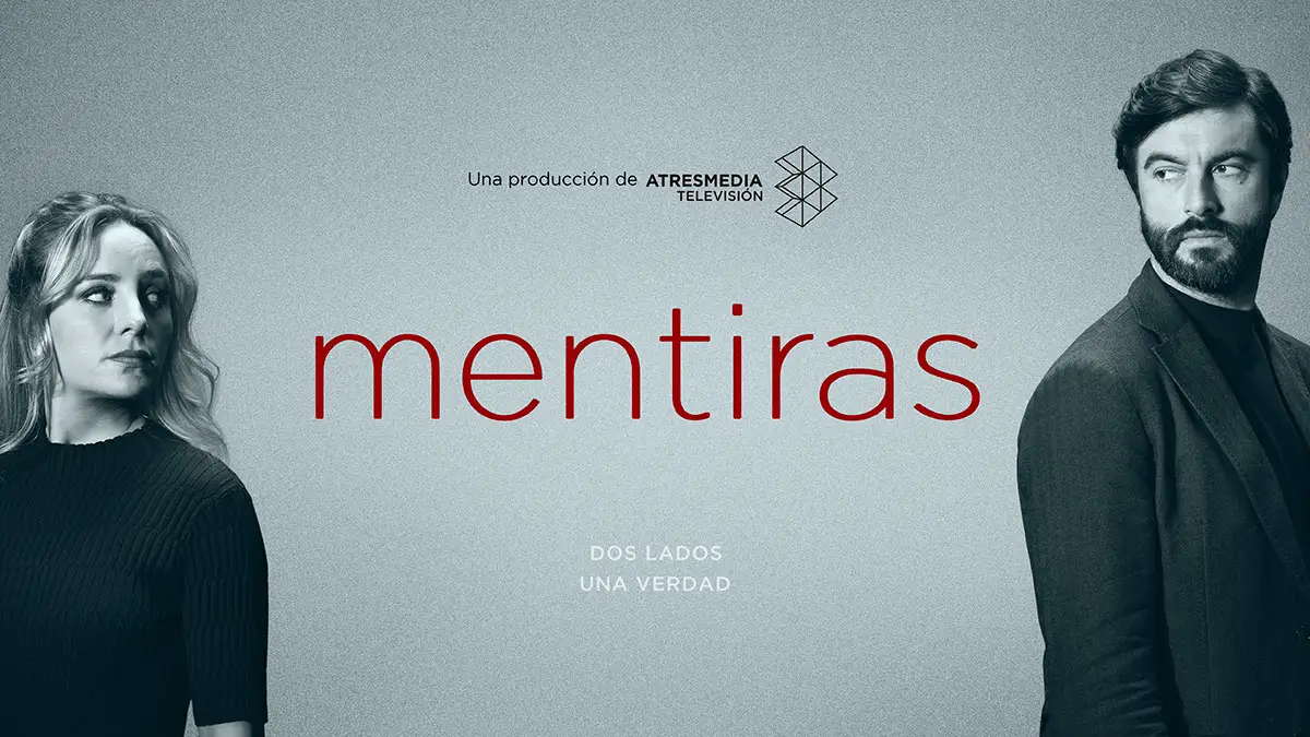 Cartel oficial de 'Mentiras', protagonizada por Ángela Cremonte y Javier Rey