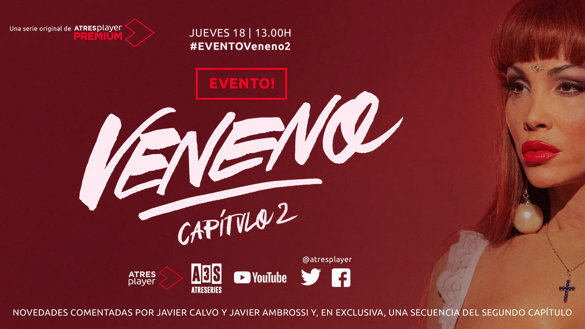 El 18 de junio tienes una cita con Javier Calvo y Javier Ambrossi en 'EVENTO! Veneno Capítulo 2'