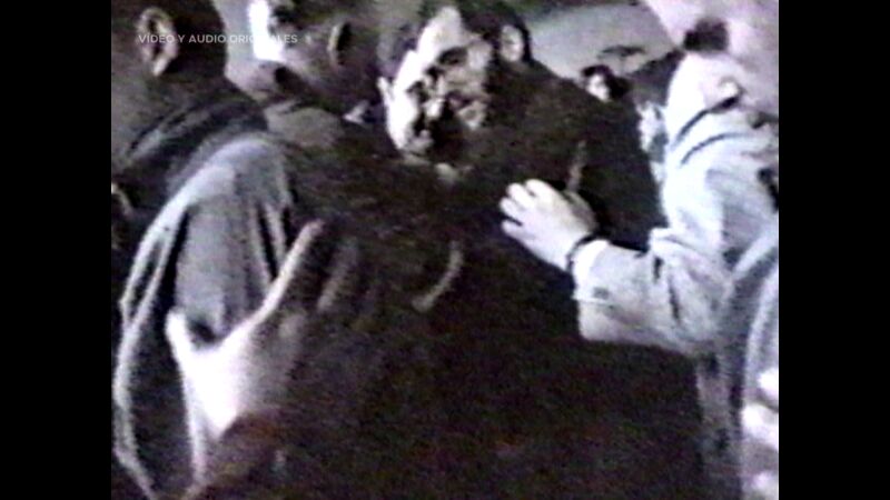 El instante de la liberación de José Antonio Ortega Lara: 