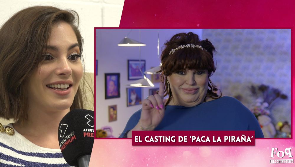 La reacción de Andrea Duro al ver el casting de Paca La Piraña como Yoli