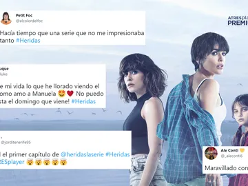 Arrasa 'Heridas', la nueva ficción de ATRESplayer PREMIUM: ¡Descubre todas las reacciones al estreno! Arrasa 'Heridas', la nueva ficción de ATRESplayer PREMIUM: ¡Descubre todas las reacciones al estreno!