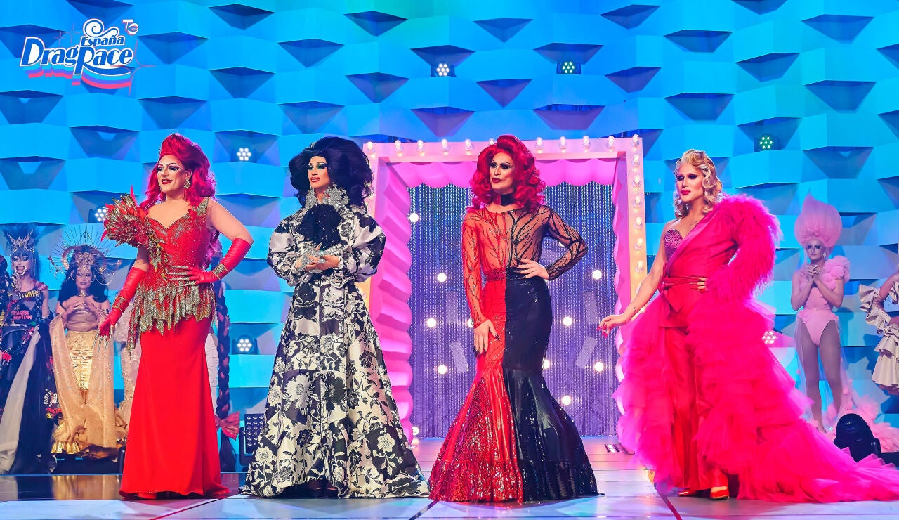 La &uacute;ltima pasarela de 'Drag Race Espa&ntilde;a' se ilumina con los mejores looks drag de las reinas eliminadas