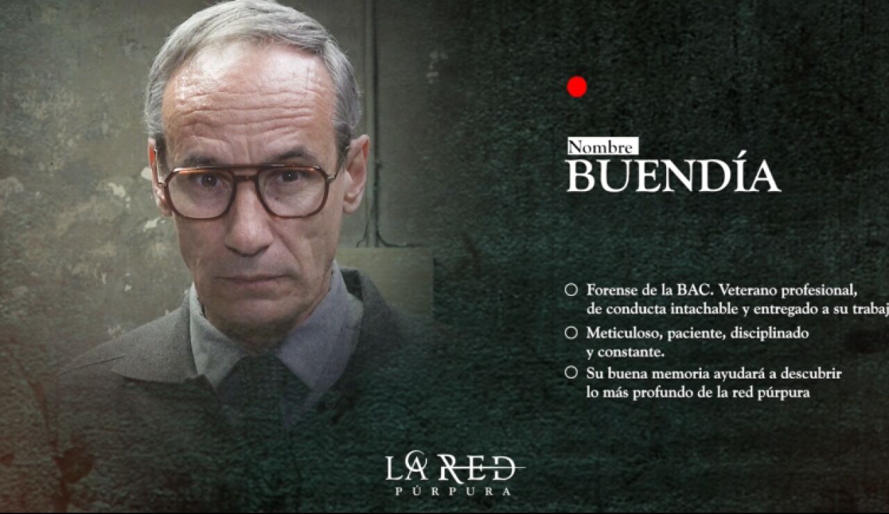  Fran&ccedil;esc Garrido interpreta a Buend&iacute;a en La red p&uacute;rpura