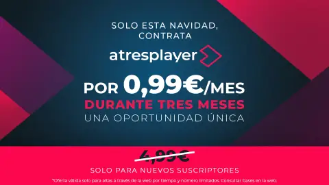 Esta Navidad, suscríbete a atresplayer solo por 0,99 euros al mes durante tres meses Esta Navidad, suscríbete a atresplayer solo por 0,99 euros al mes durante tres meses