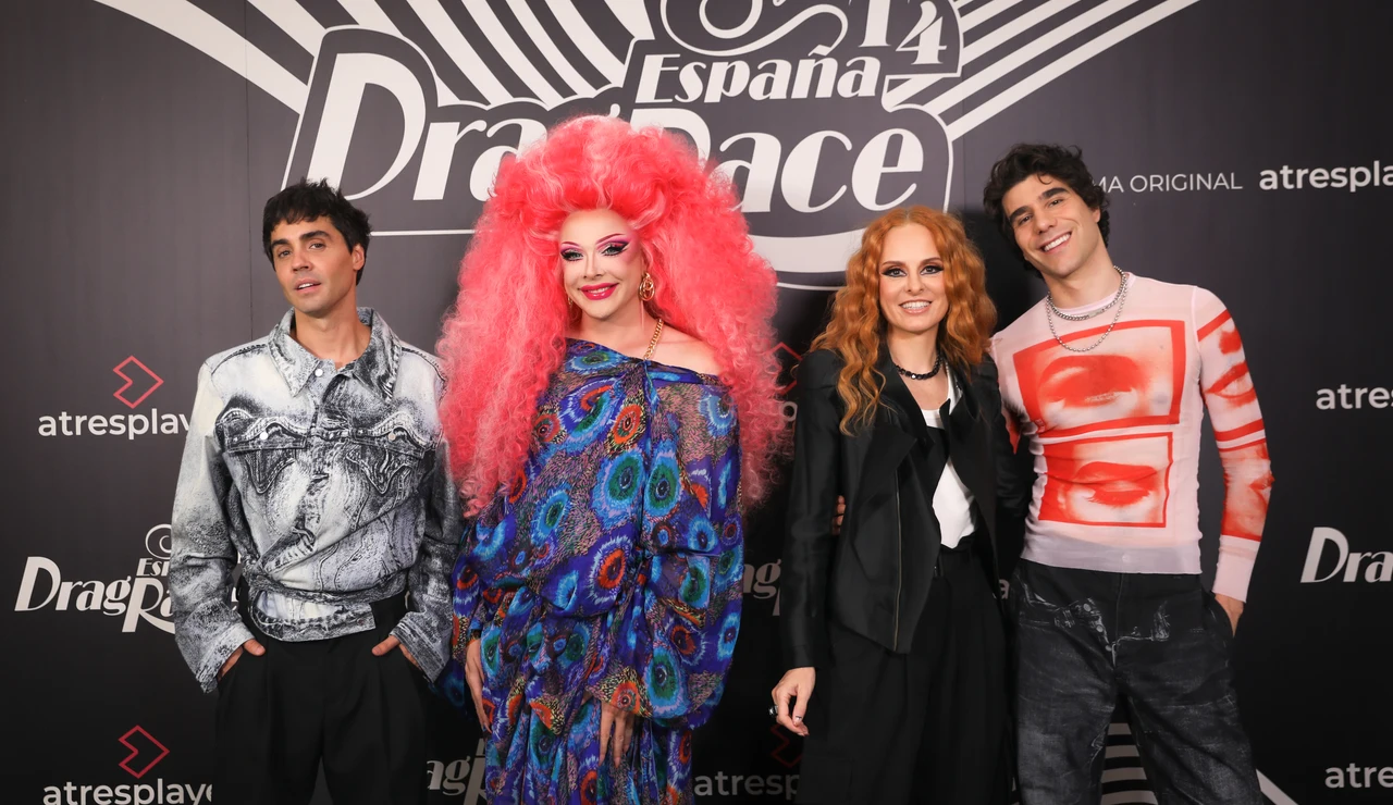 El jurado de Drag Race España en la rueda de prensa de presentación