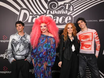 El jurado de Drag Race España en la rueda de prensa de presentación El jurado de Drag Race España en la rueda de prensa de presentación