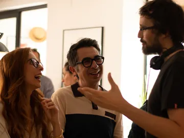 Berto Romero y Leticia Dolera con Dani de la Orden Berto Romero y Leticia Dolera con Dani de la Orden