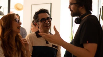 Berto Romero y Leticia Dolera con Dani de la Orden